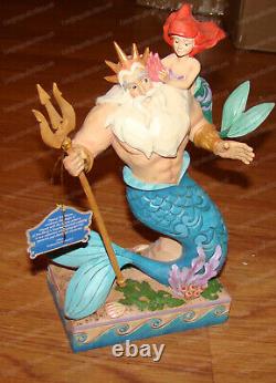 Tradition Disney, Jim Shore PETITE PRINCESSE DE PAPA (4059730) Ariel, Roi Triton