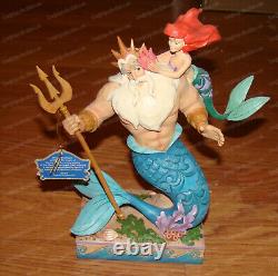Tradition Disney, Jim Shore PETITE PRINCESSE DE PAPA (4059730) Ariel, Roi Triton