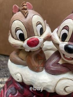 Tradition Disney par Enesco Figurine de Noël joyeux Chip'n Dale Holly Jolly