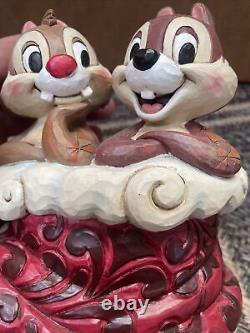 Tradition Disney par Enesco Figurine de Noël joyeux Chip'n Dale Holly Jolly