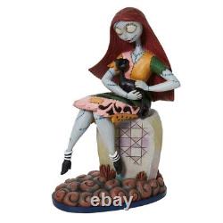Traditions Disney 6010865 NB4X Sally et le chat sur la pierre tombale Figurine en résine