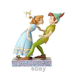Traditions Disney Enesco 65e anniversaire Peter Pan et Wendy en résine de pierre, 7,4