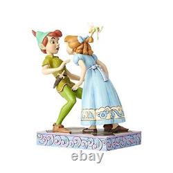 Traditions Disney Enesco 65e anniversaire Peter Pan et Wendy en résine de pierre, 7,4