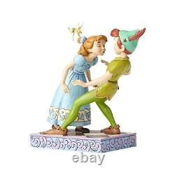 Traditions Disney Enesco 65e anniversaire Peter Pan et Wendy en résine de pierre, 7,4
