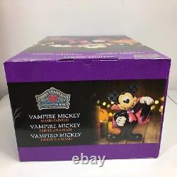 Traditions Disney Jim Shore Enesco Halloween Vampire Mickey 17 Figurine Nouveau