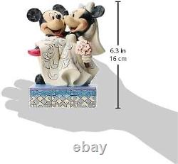 Traditions Disney Jim Shore Figurine de dessus de gâteau de mariage Mickey MinnieMouse Enesco