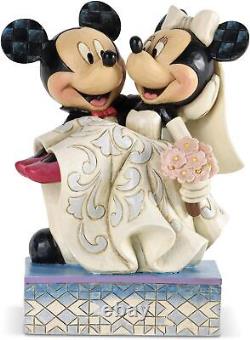 Traditions Disney Jim Shore Mickey MinnieMouse Figurine de topper de gâteau Enesco Mariage