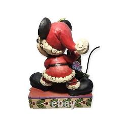 Traditions Disney Jim Shore Mickey Mouse Bundle de Joyeuses Fêtes Figure de 13 pouces Tag