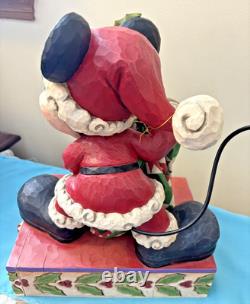 Traditions Disney Jim Shore Mickey Mouse Ensemble de joie des fêtes de Noël 13'