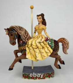 Traditions Disney Jim Shore Princesse de la Connaissance Cheval de Carrousel Belle