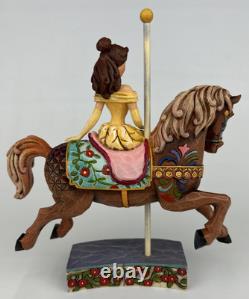 Traditions Disney Jim Shore Princesse de la Connaissance Cheval de Carrousel Belle