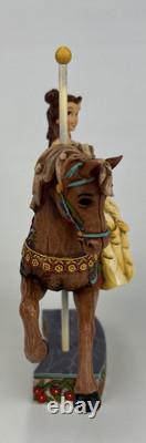 Traditions Disney Jim Shore Princesse de la Connaissance Cheval de Carrousel Belle