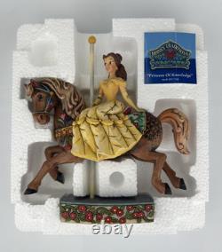Traditions Disney Jim Shore Princesse de la Connaissance Cheval de Carrousel Belle
