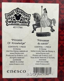 Traditions Disney Jim Shore Princesse de la Connaissance Cheval de Carrousel Belle