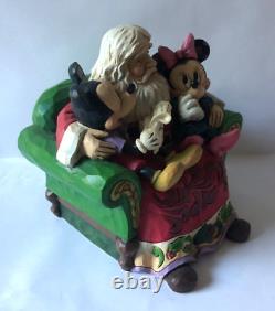 Traditions Disney Jim Shore SOUHAITS DE NOËL Figurine de Santa Mickey Minnie Mouse