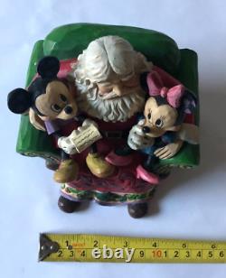 Traditions Disney Jim Shore SOUHAITS DE NOËL Figurine de Santa Mickey Minnie Mouse