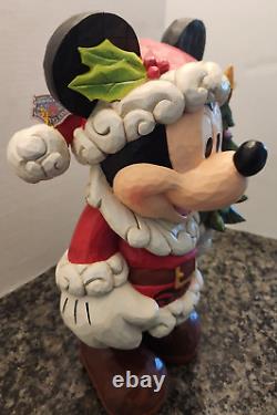 Traditions Disney Vieux St Mick Santa Mickey Mouse Arbre de Noël Jim Shore Enesco