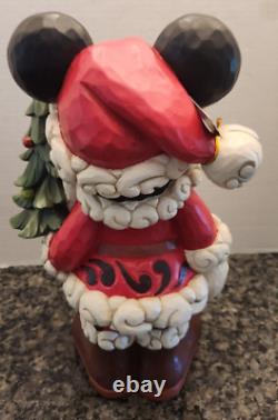 Traditions Disney Vieux St Mick Santa Mickey Mouse Arbre de Noël Jim Shore Enesco