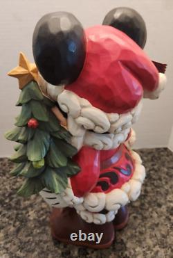 Traditions Disney Vieux St Mick Santa Mickey Mouse Arbre de Noël Jim Shore Enesco