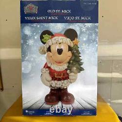 Traditions Disney de Costco Jim Shore 17 pouces Mickey Vieux St. Mick Noël Enesco