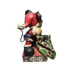Traditions Disney de Jim Shore Mickey Mouse Bundle of Holiday Cheer Figurine de 13 pouces Tag