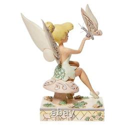 Traditions Disney par Jim Shore Figurine Blanche en Bois Peter Pan Tinkerbell de la Forêt Enchantée