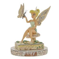 Traditions Disney par Jim Shore Figurine Blanche en Bois Peter Pan Tinkerbell de la Forêt Enchantée