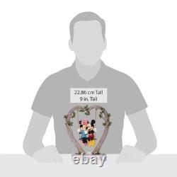 Traditions Disney par Jim Shore Figurine Mickey et Minnie Mouse sur balançoire en forme de cœur