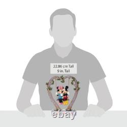 Traditions Disney par Jim Shore Figurine Mickey et Minnie Mouse sur balançoire en forme de cœur