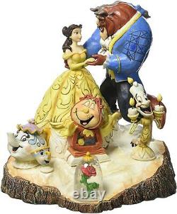 Traditions Disney par Jim Shore Figurine Sculptée du Coeur de la Belle et la Bête