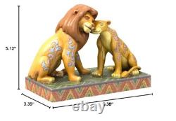 Traditions Disney par Jim Shore Figurine Simba et Nala en câlin du Roi Lion