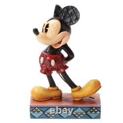 Traditions Disney par Jim Shore Figurine en résine de Mickey Mouse en pose de personnalité