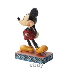 Traditions Disney par Jim Shore Figurine en résine de Mickey Mouse en pose de personnalité