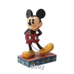 Traditions Disney par Jim Shore Figurine en résine de Mickey Mouse en pose de personnalité