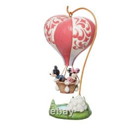 Traditions Disney par Jim Shore Mickey et Minnie Mouse dans un ballon en forme de cœur