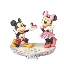 Traditions Disney par Jim Shore - Mickey fait sa demande à Minnie - Plat pour bagues