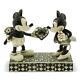 Traditions Disney Par Jim Shore Pierre Résine Noir & Blanc Mickey & Minnie Mouse