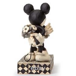 Traditions Disney par Jim Shore Pierre Résine Noir & Blanc Mickey & Minnie Mouse