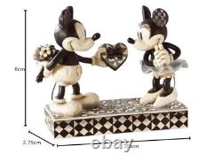 Traditions Disney par Jim Shore Pierre Résine Noir & Blanc Mickey & Minnie Mouse