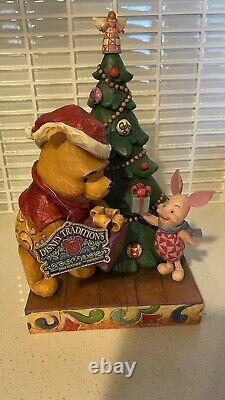 Walt Disney Showcase Un Cadeau De Noël D'amitié Pooh & Piglet Jim Shore