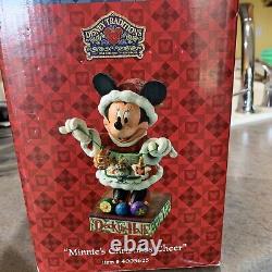 +minnie's Christmas Cheer 4005625 Jim Shore Walt Disney Showcase Minnie Figurine
